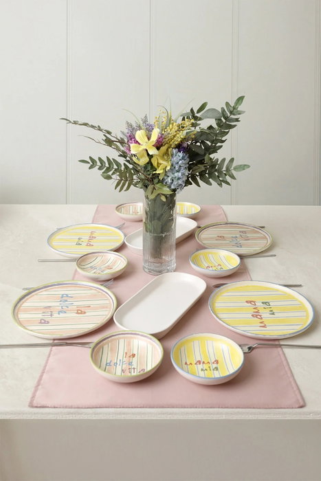 Hermia Set de Desayuno Multicolor de 12 Piezas